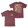 Flintstones Bronto Burgers T-Shirt - Heather Burgundy