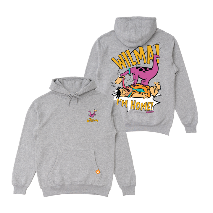 Flintstones Dino Hoodie - Heather Grey