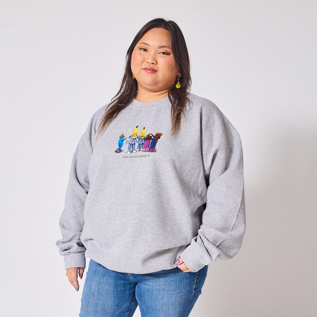 Bananas in Pyjamas Hide and Seek Crewneck - Grey