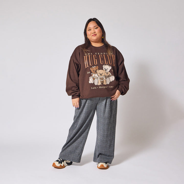 Bananas in Pyjamas Teddies Crewneck - Chocolate