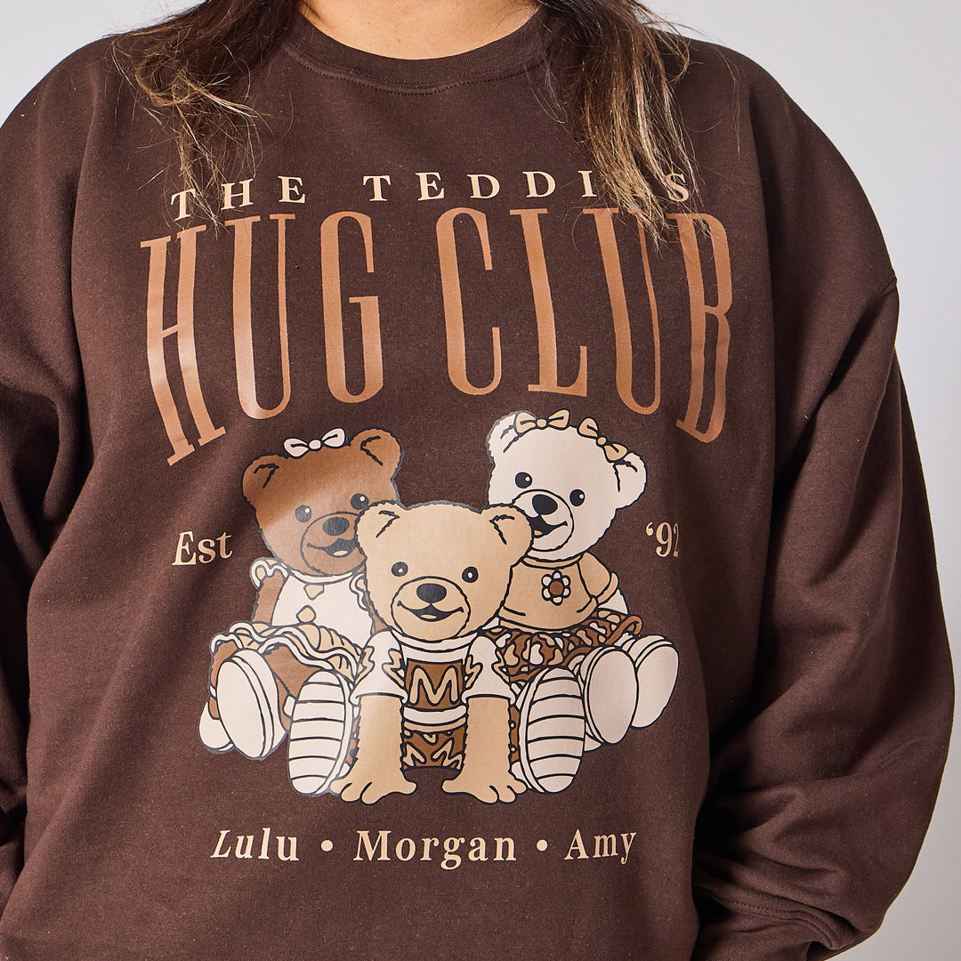 Bananas in Pyjamas Teddies Crewneck - Chocolate