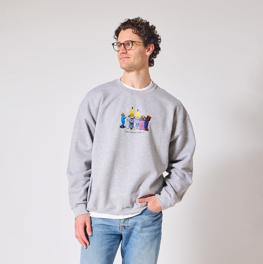 Bananas in Pyjamas Hide and Seek Crewneck - Grey