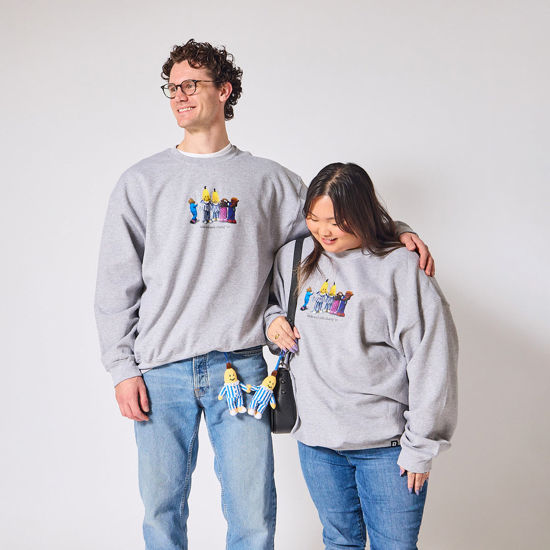 Bananas in Pyjamas Hide and Seek Crewneck - Grey
