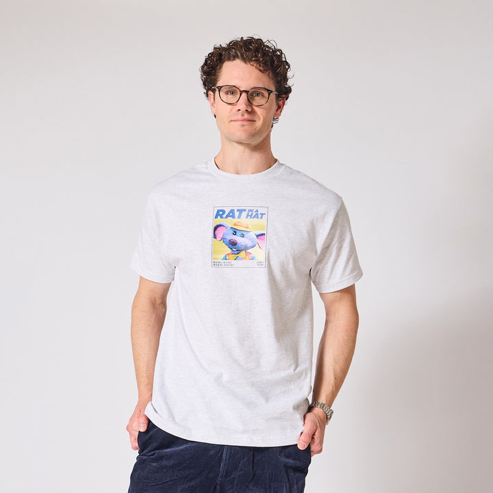 Bananas in Pyjamas Rat in a Hat T-Shirt - Ash Grey
