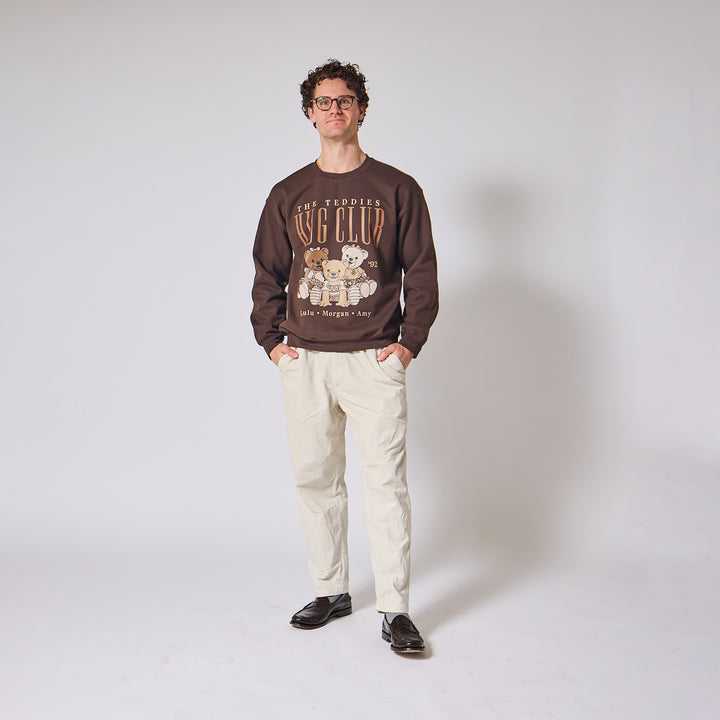 Bananas in Pyjamas Teddies Crewneck - Chocolate