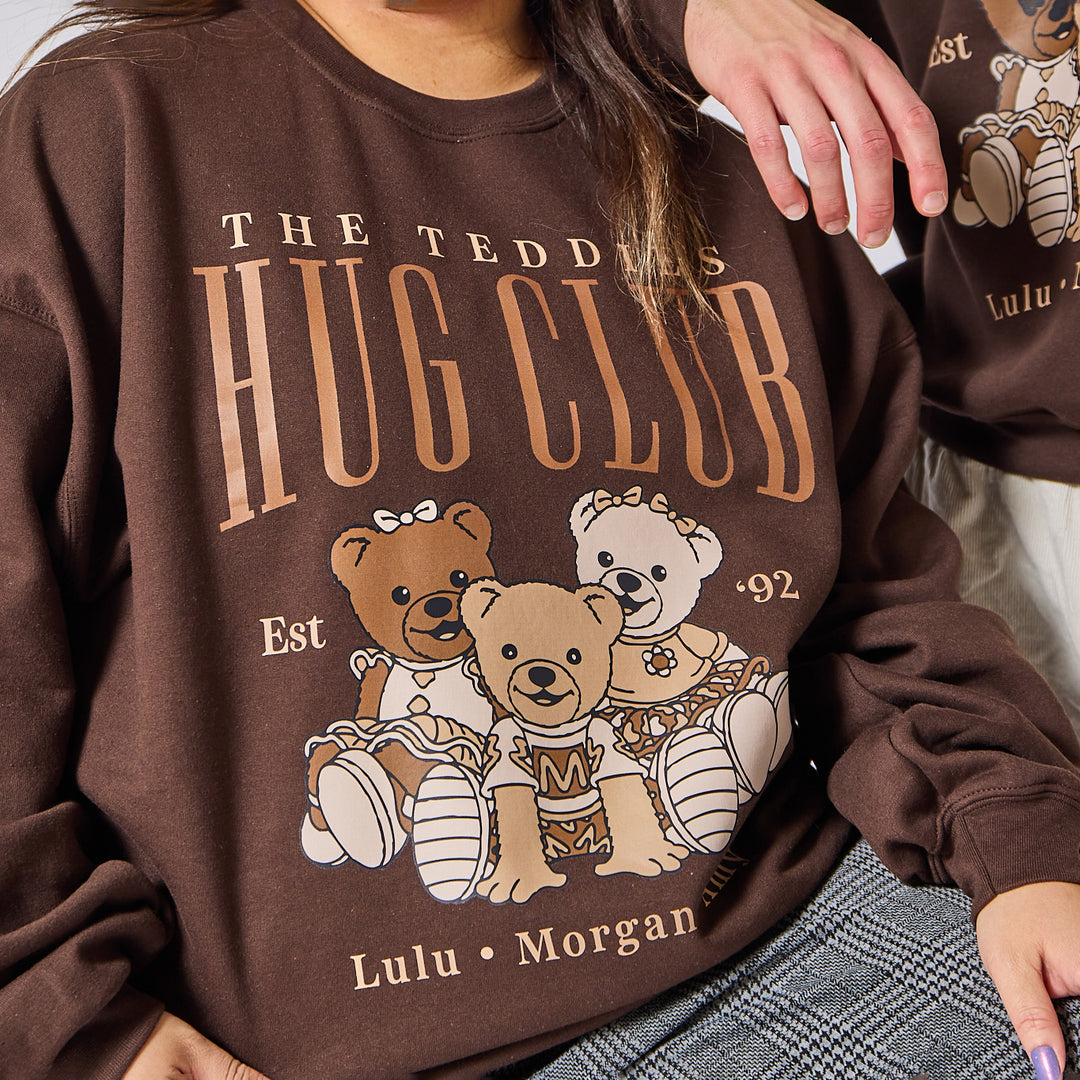 Bananas in Pyjamas Teddies Crewneck - Chocolate