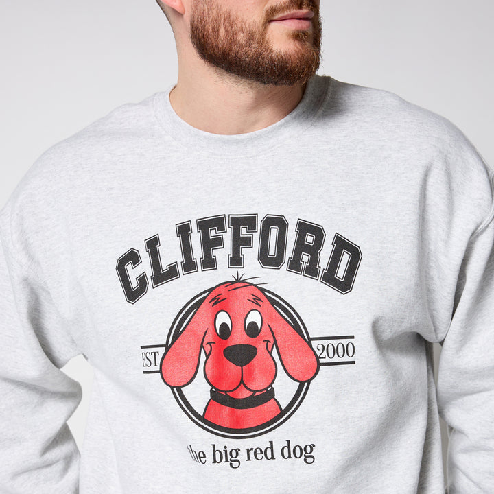 Clifford The Big Red Dog Classic Crewneck - Grey