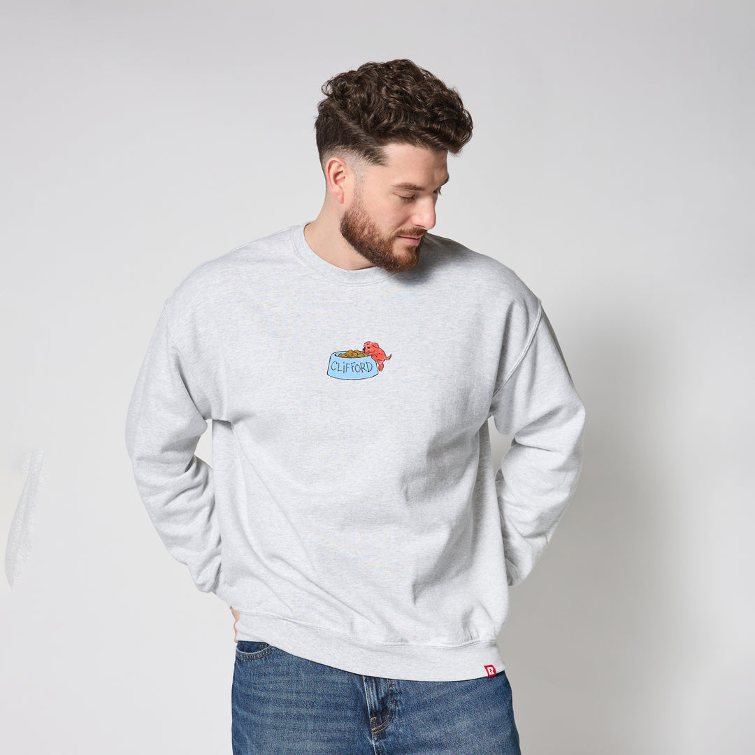 Clifford The Big Red Dog Puppy Crewneck - Ash Grey