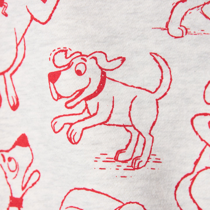 Clifford The Big Red Dog Hoodie - Oatmeal Heather