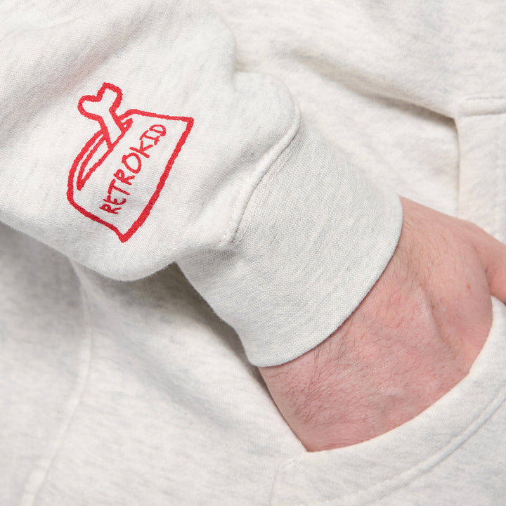 Clifford The Big Red Dog Hoodie - Oatmeal Heather