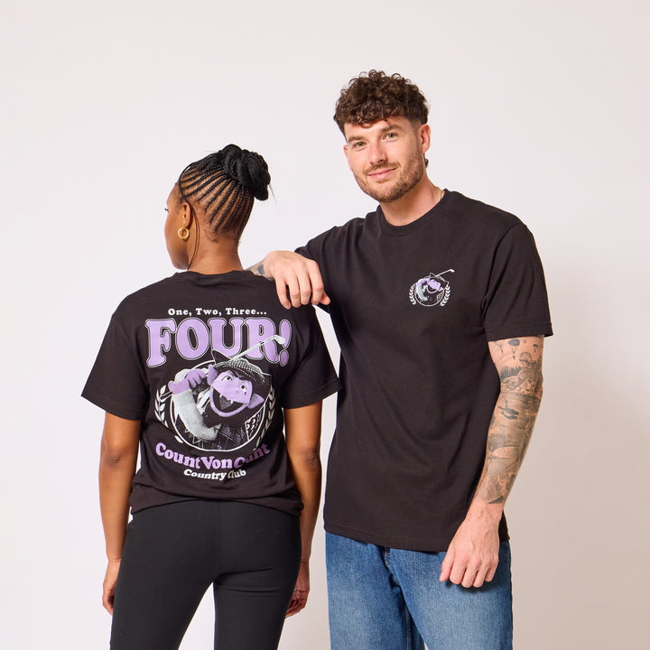 Sesame Street Count-ry Club T-shirt - Black