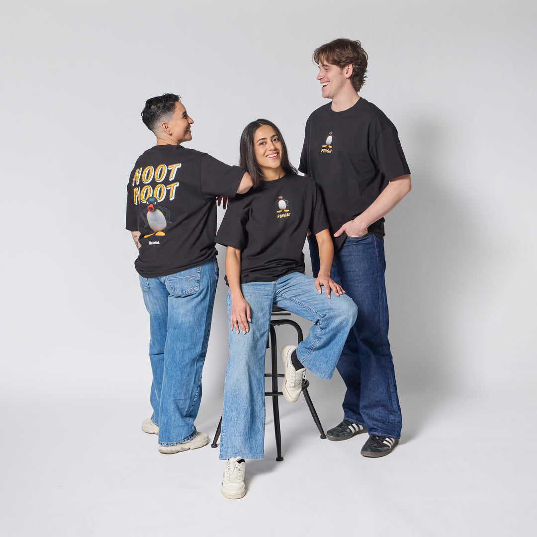Pingu Noot Noot T-shirt - Black