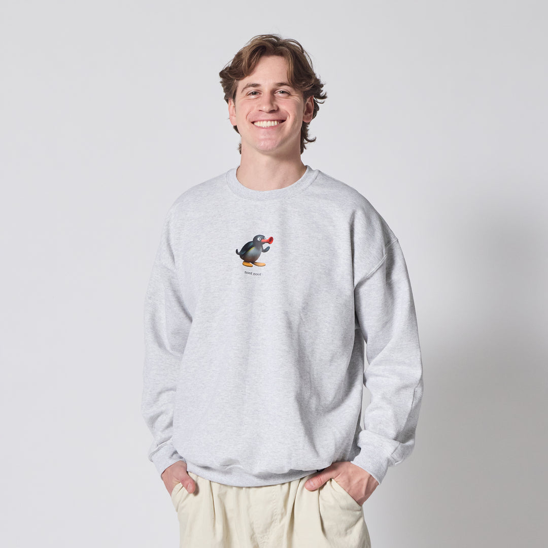 Pingu Noot Noot Crewneck - Grey