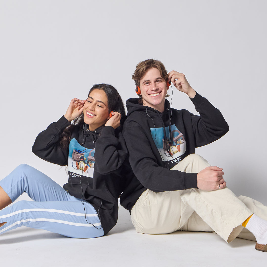 Pingu Chill Hoodie - Black