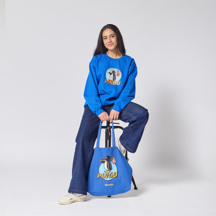 Pingu Logo Crewneck - Royal