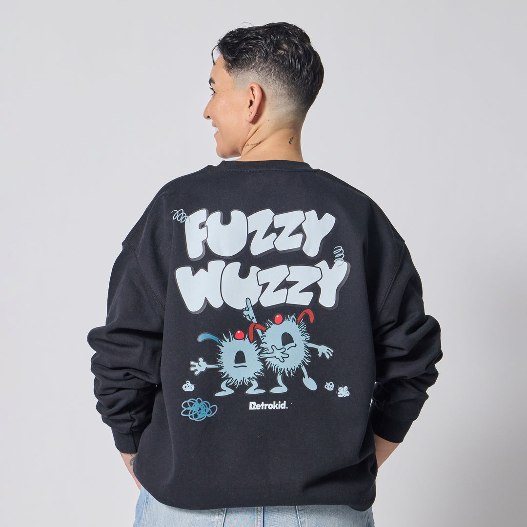 Big Comfy Couch Dustbunnies Crewneck - Black