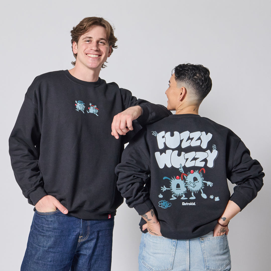 Big Comfy Couch Dustbunnies Crewneck - Black