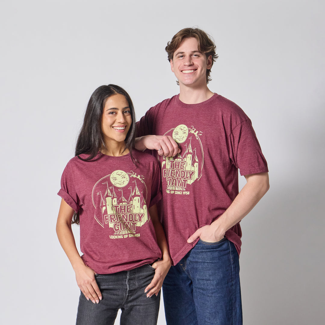 The Friendly Giant T-Shirt - Heather Burgundy