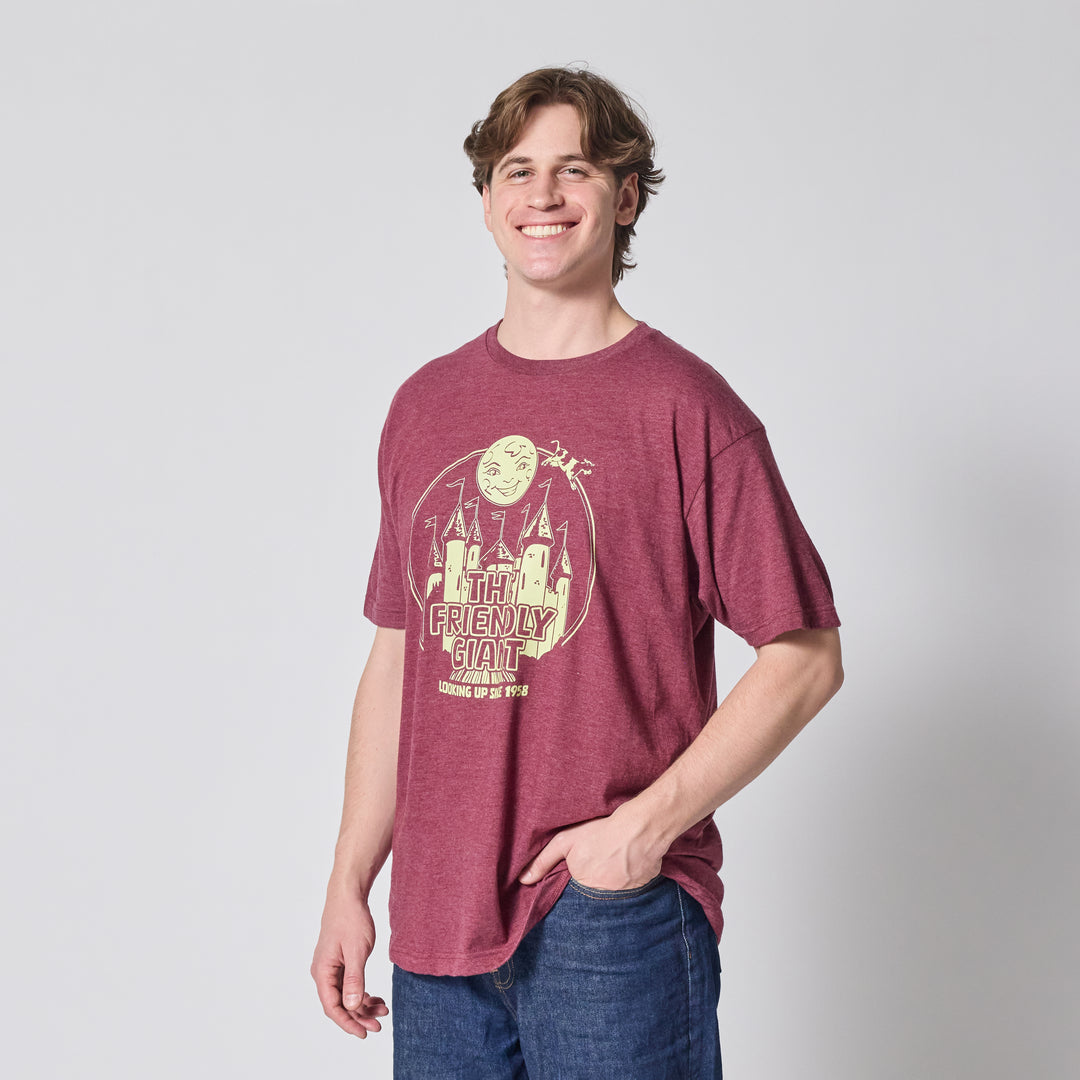 The Friendly Giant T-Shirt - Heather Burgundy