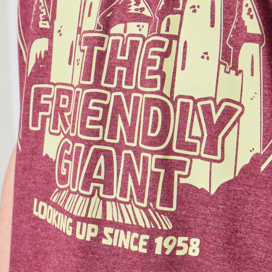 The Friendly Giant T-Shirt - Heather Burgundy