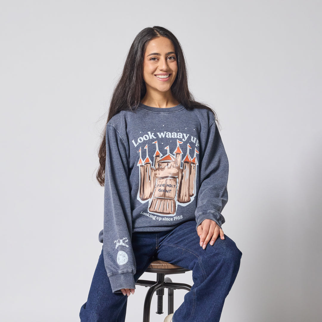 The Friendly Giant Vintage Crewneck - Indigo
