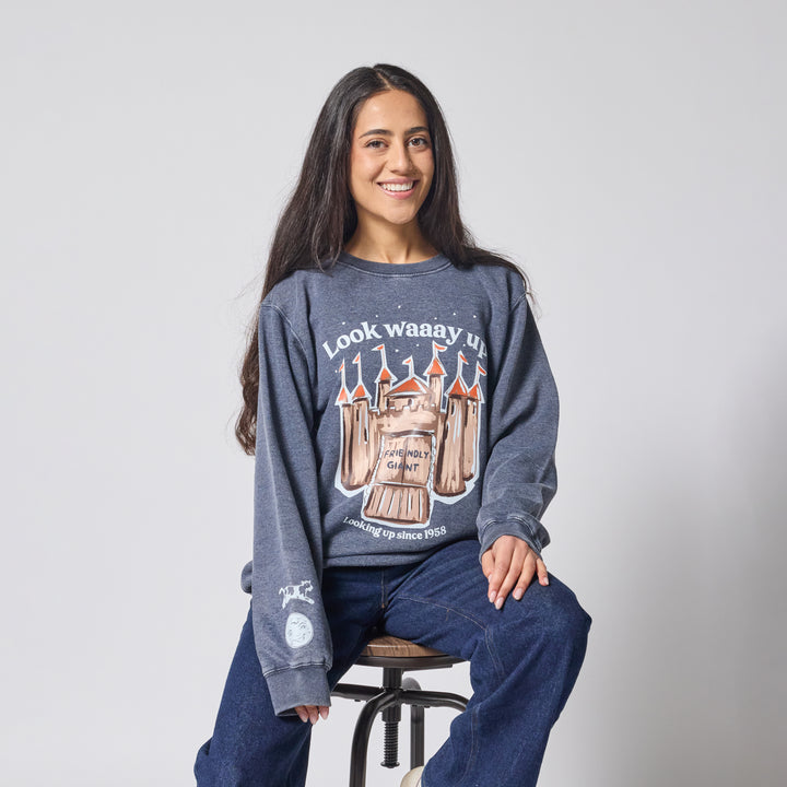 The Friendly Giant Vintage Crewneck - Indigo