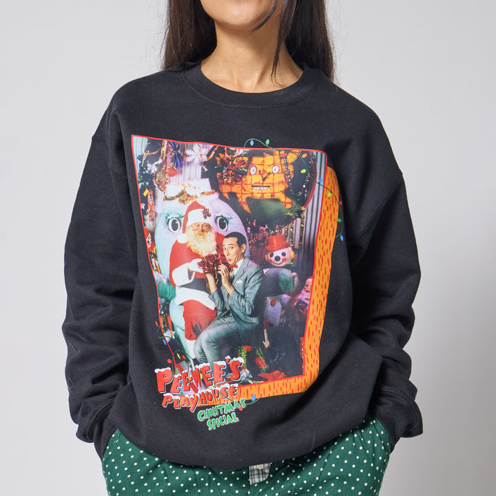 Pee-wee's Playhouse Christmas Special Crewneck - Black