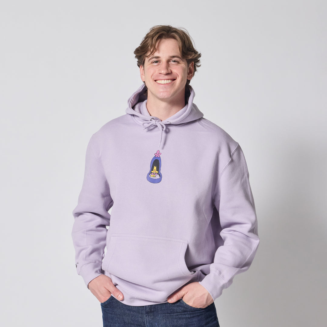 The Cat Came Back Hoodie - Lilac