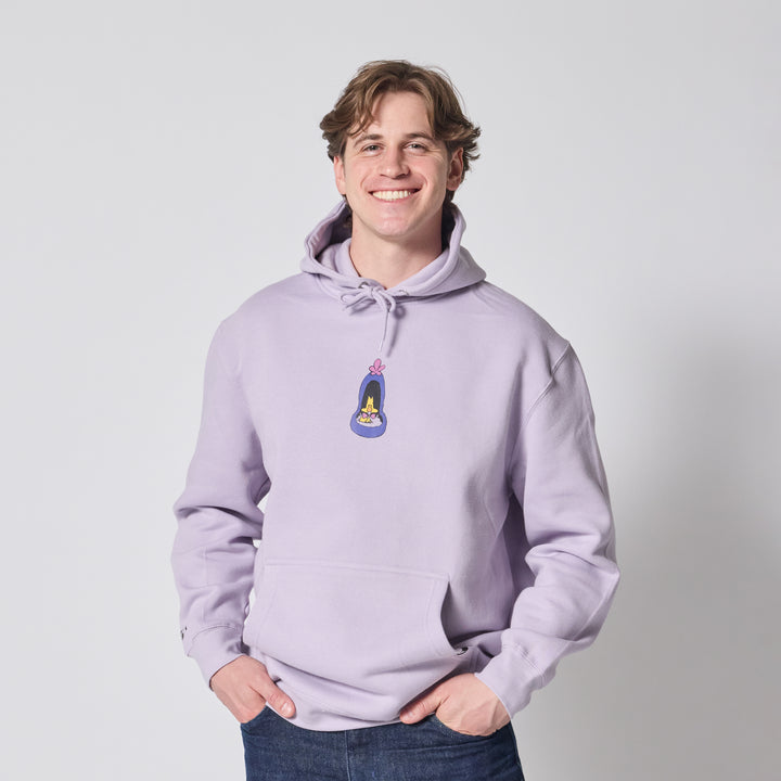 The Cat Came Back Hoodie - Lilac