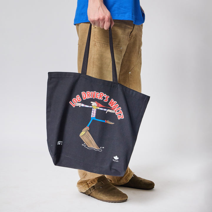 Log Driver's Waltz Tote Bag - Black