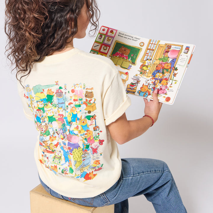 Richard Scarry Where's Goldbug T-shirt - Ivory