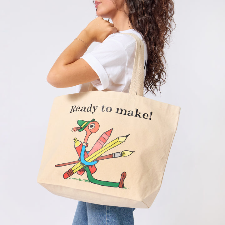 Richard Scarry Ready to Make Tote - Natural