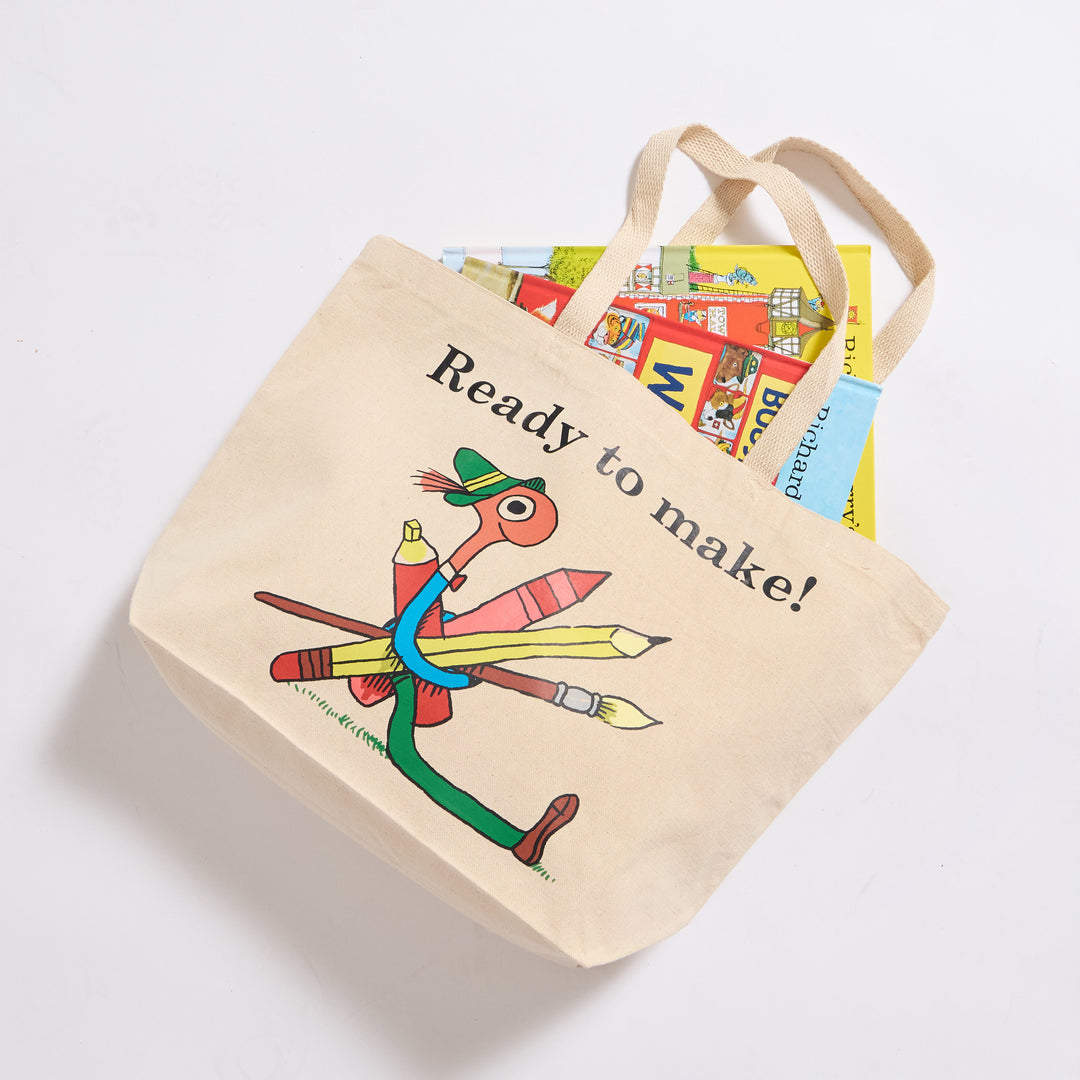 Richard Scarry Ready to Make Tote - Natural