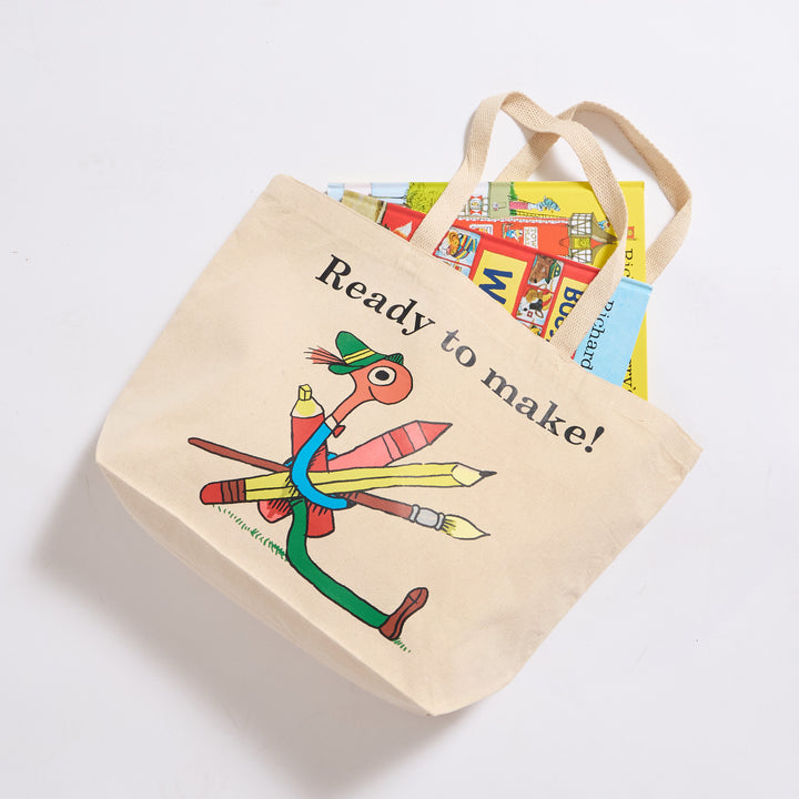 Richard Scarry Ready to Make Tote - Natural