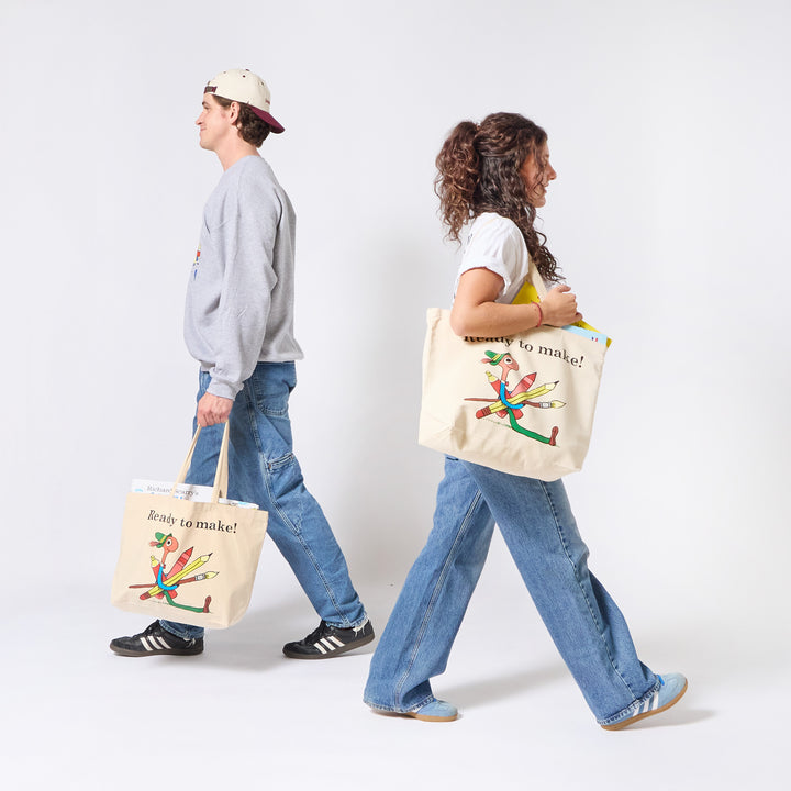 Richard Scarry Ready to Make Tote - Natural