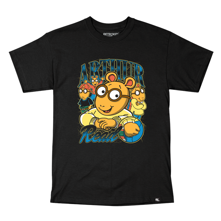 ARTHUR Licensed Apparel Retrokid Official 1996 Arthur Read Fist Punch Iconic Bootleg 90s T-Shirt Merch