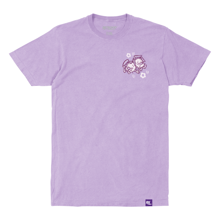 The Big Comfy Couch Officially Licensed Molly the Doll Dustbunnies Dust Bunny Dust Bunnys Snicklefritz Loonette the Clown Nap Naptime time T-Shirt Purple Orchid Light Purple