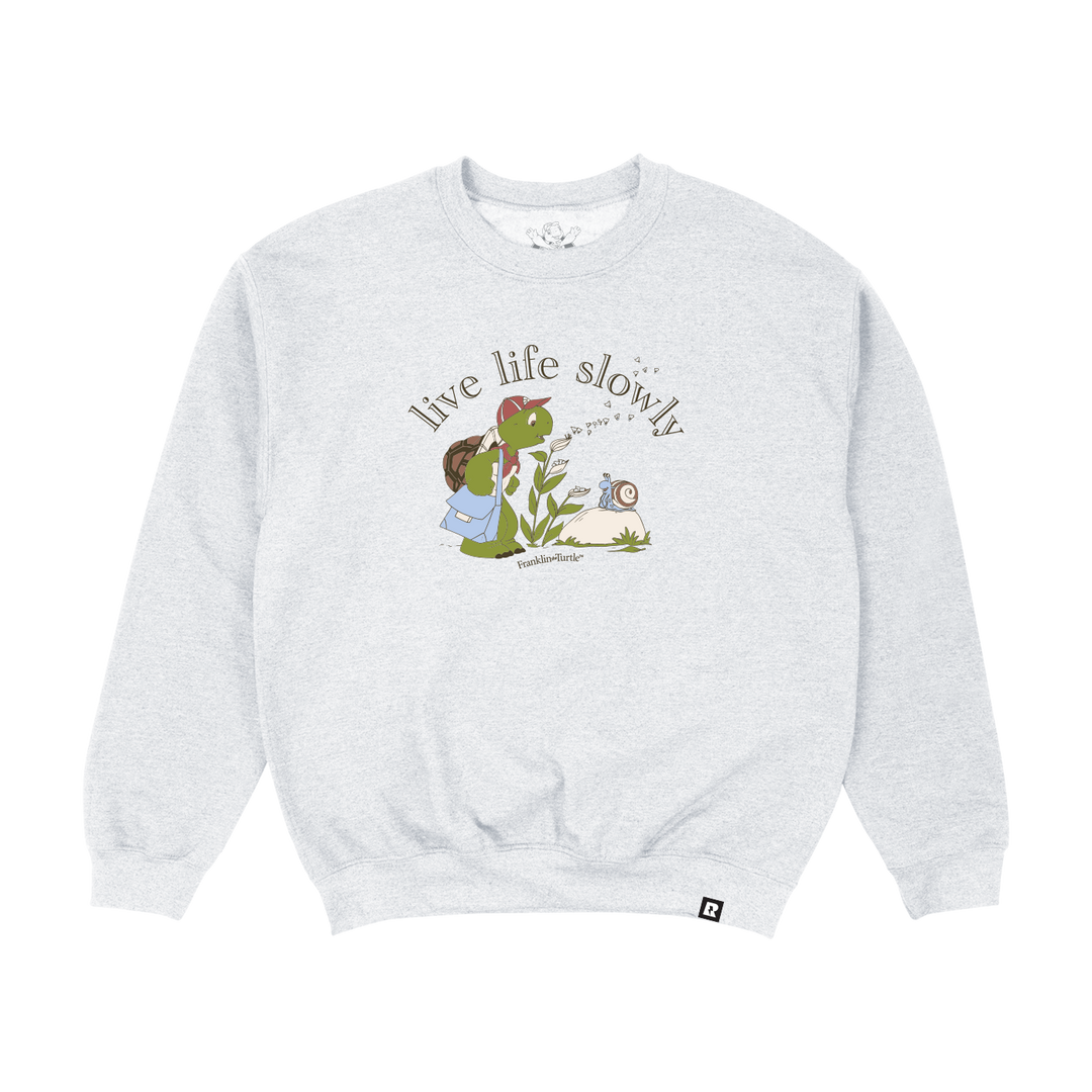 Nelvana Franklin The Turtle Crewneck - Ash Grey