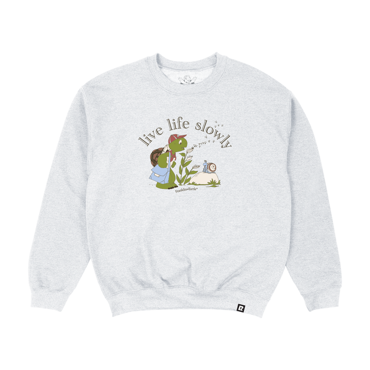 Nelvana Franklin The Turtle Crewneck - Ash Grey