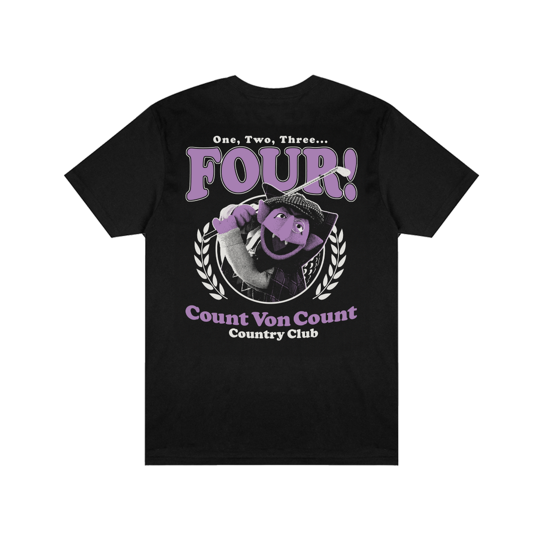 Sesame Street Count-ry Club T-shirt - Black
