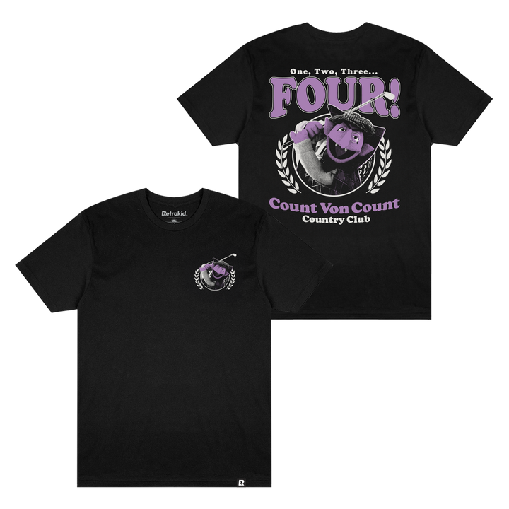 Sesame Street Count-ry Club T-shirt - Black