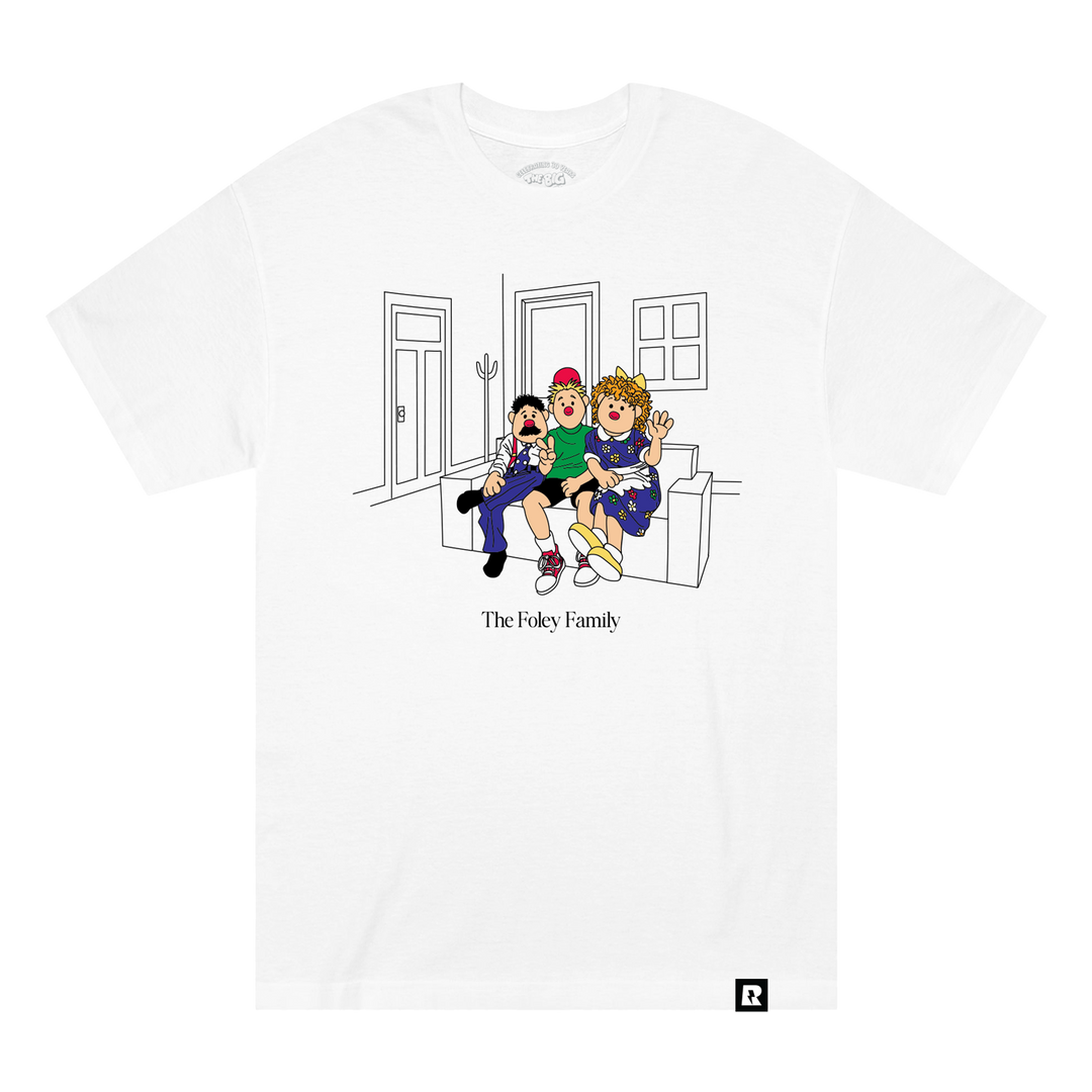 Big Comfy Couch Foley Family T-Shirt - White