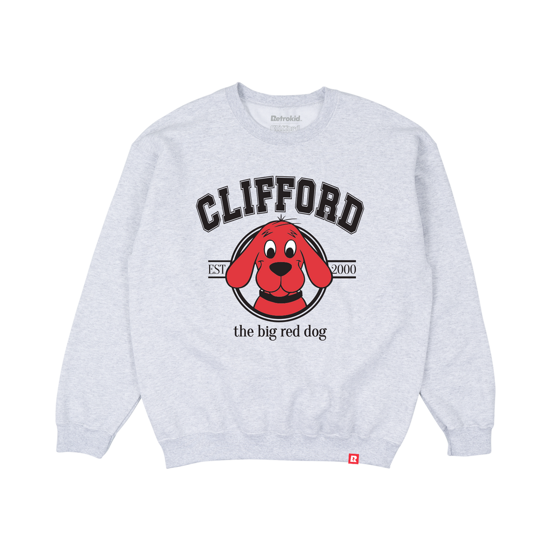 Clifford The Big Red Dog Classic Crewneck - Grey