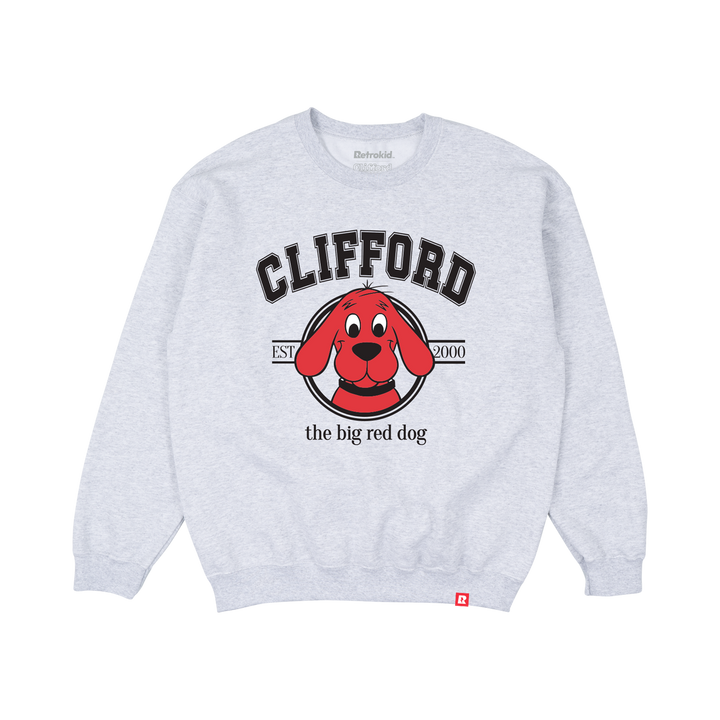 Clifford The Big Red Dog Classic Crewneck - Grey
