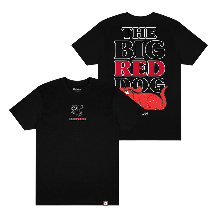 Clifford The Big Red Dog T-Shirt - Black