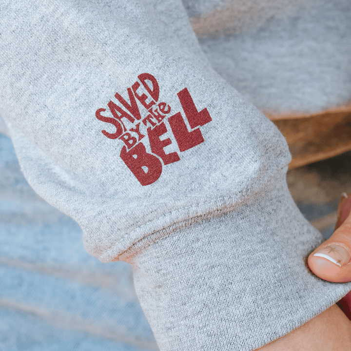 Saved by the Bell Bayside Crewneck - Heather Grey