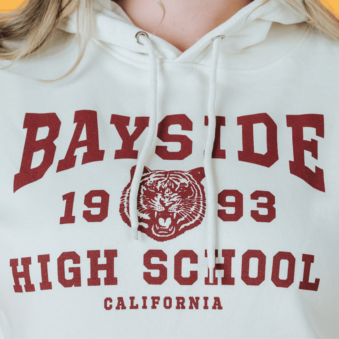 Saved by the Bell Bayside Alumni Hoodie - Bone