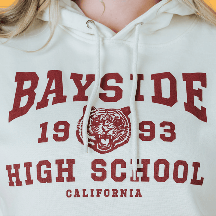 Saved by the Bell Bayside Alumni Hoodie - Bone