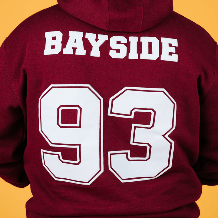 Saved by the Bell Bayside Varsity Hoodie - Maroon