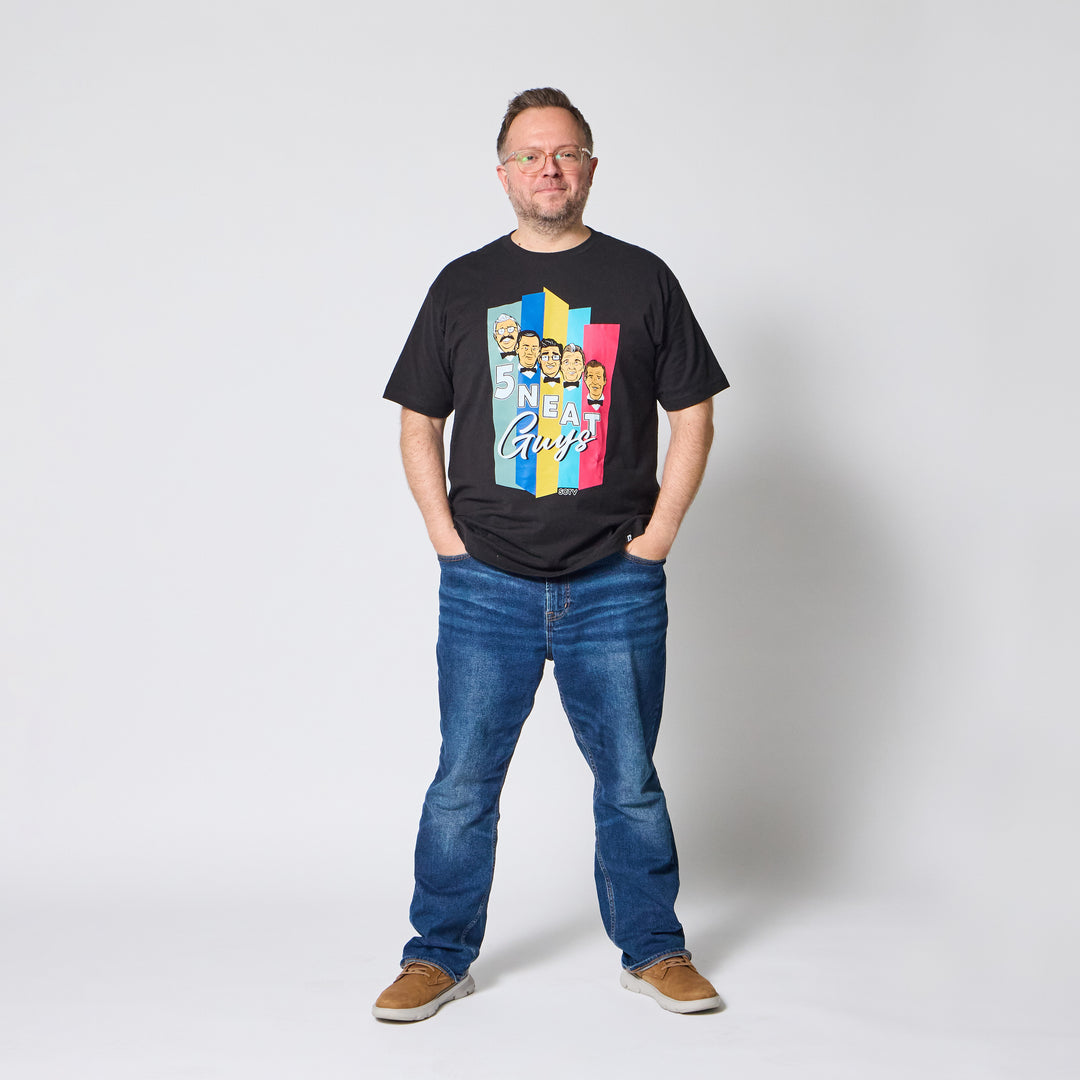 SCTV 5 Neat Guys T-Shirt - Black